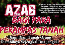 Azab Mengambil Tanah Orang Lain