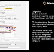 Pendaftaran Dafabet Deposit 5000 Via Paypal
